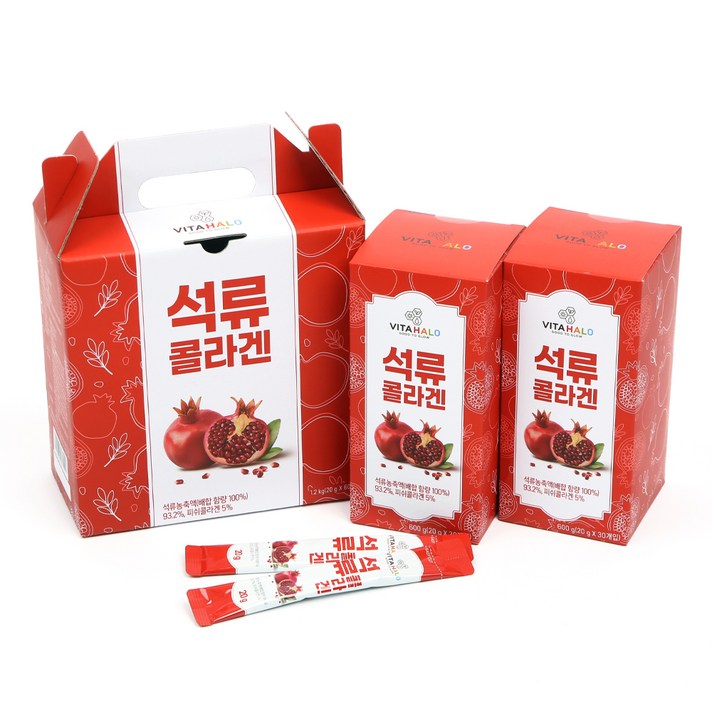 비타할로 석류 콜라겐 젤리 스틱, 20g, 60개입