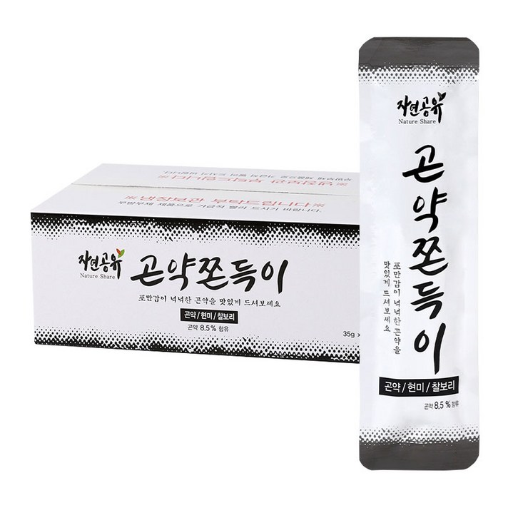 자연공유 곤약쫀드기, 35g, 20개