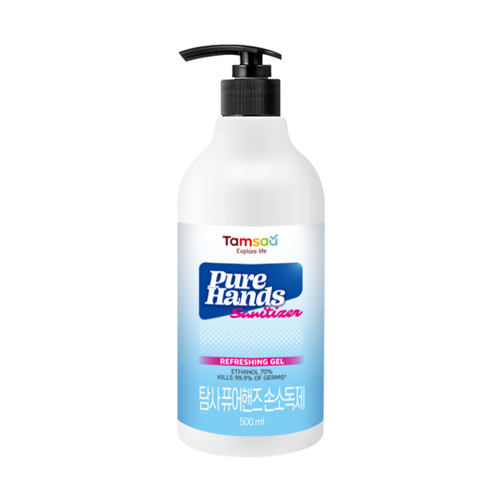 탐사 퓨어 핸즈 에탄올 70% 손소독제, 500ml, 1개