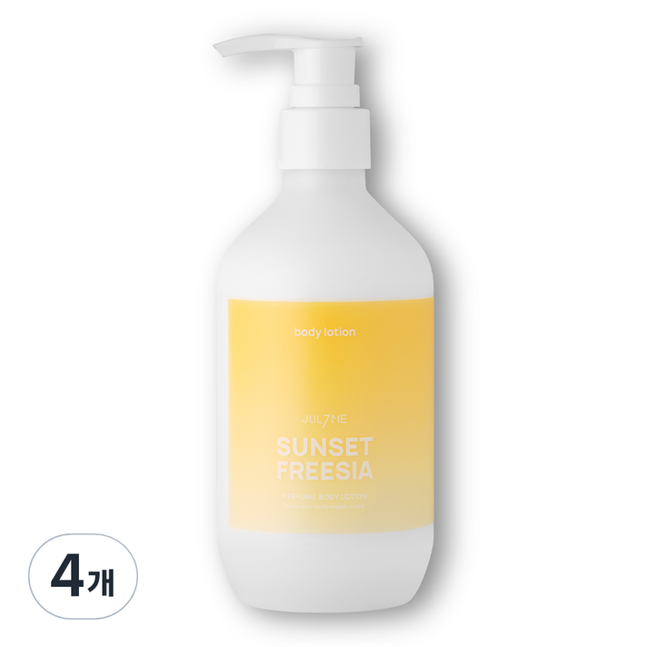 줄라이미 퍼퓸 바디로션 선셋 프리지아, 4개, 300ml