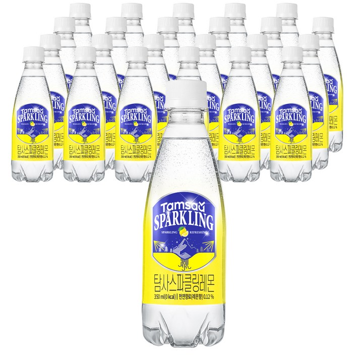 탐사 시그니처 스파클링 레몬 탄산음료, 350ml, 24개입