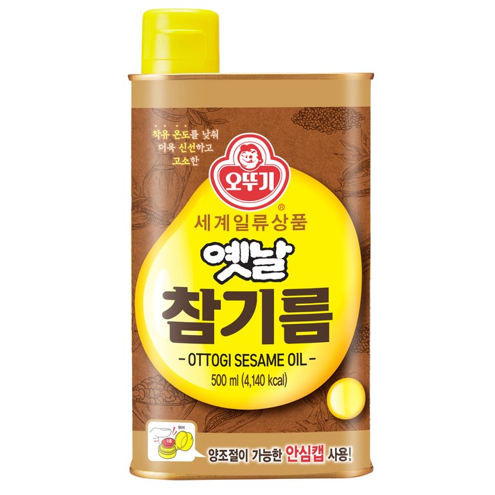 오뚜기 옛날 참기름, 500ml, 1개