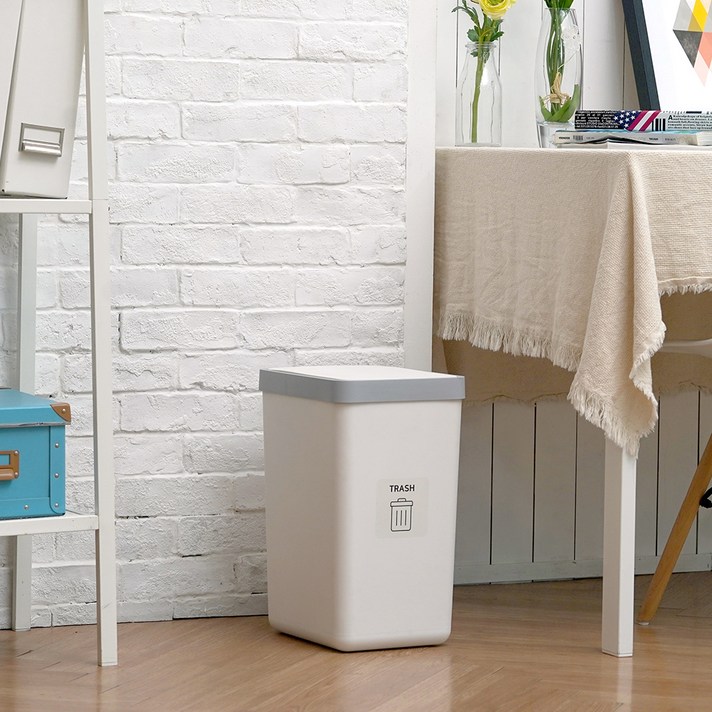 코멧 홈 원터치 휴지통 20L, 모던화이트, 1개