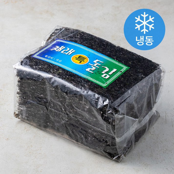 신건호멸치 국산 햇 곱창김 상급 100장 (냉동), 1팩