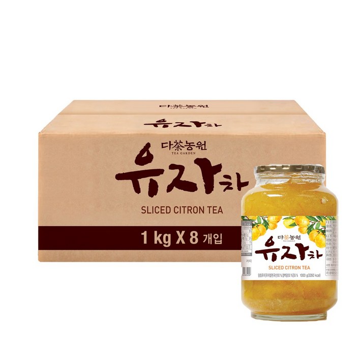 다농원 유자차, 1kg, 8개