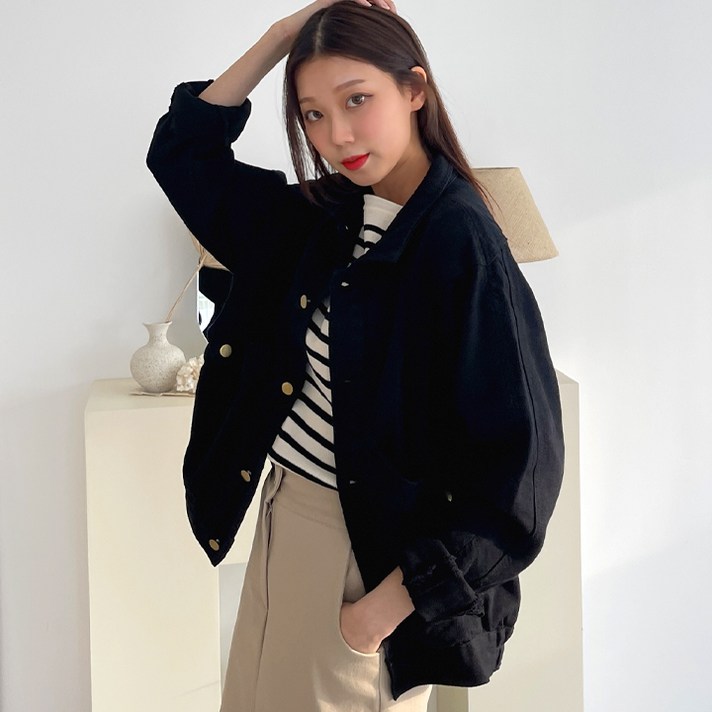 여성용 아리안 코튼 자켓