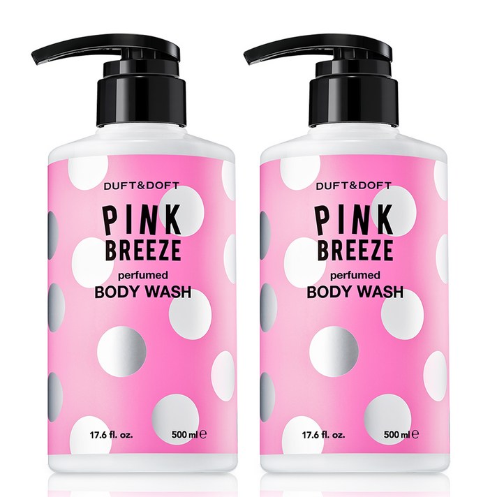 더프트앤도프트 퍼퓸드 바디워시 핑크 브리즈, 500ml, 2개