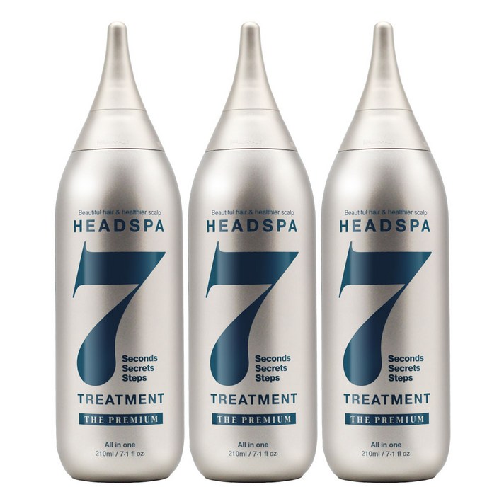 헤드스파 7 더 프리미엄 트리트먼트, 210ml, 3개