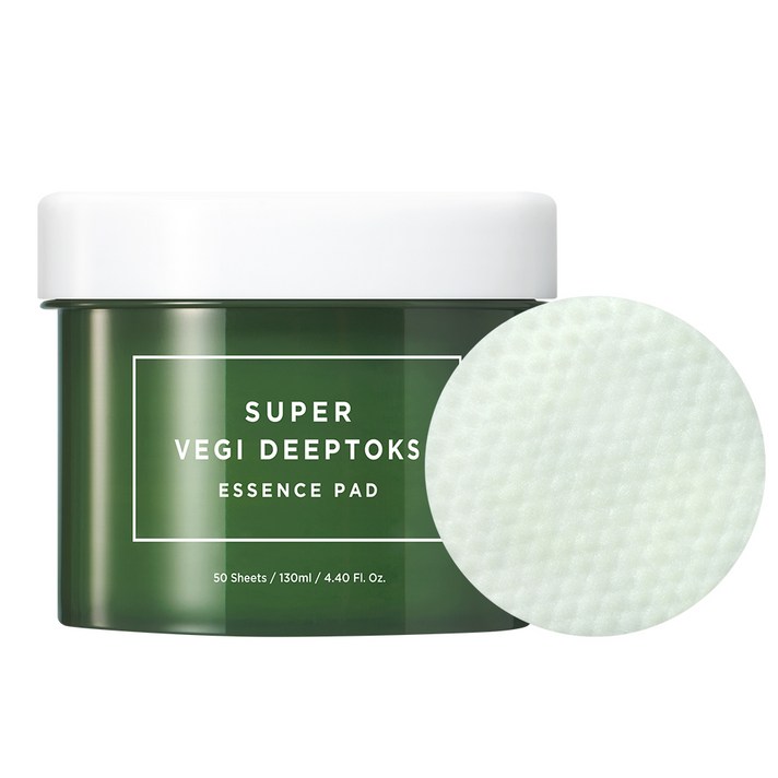 원더바스 슈퍼 베지 딥톡스 에센스 패드 그린 50p, 130ml, 1개
