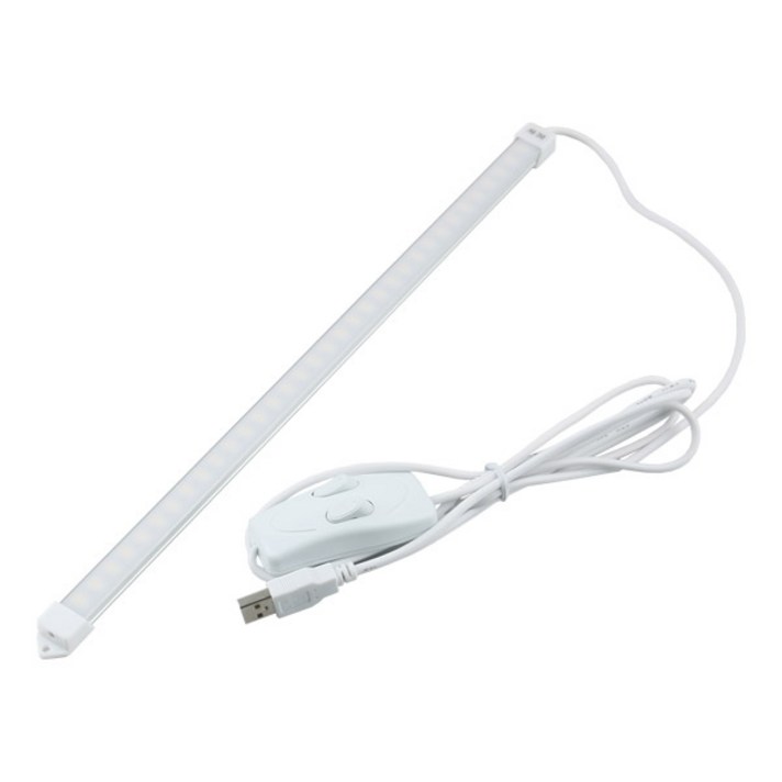 컴스 USB 전원 LED 바 램프 3색 조절 형광등 35cm IB626