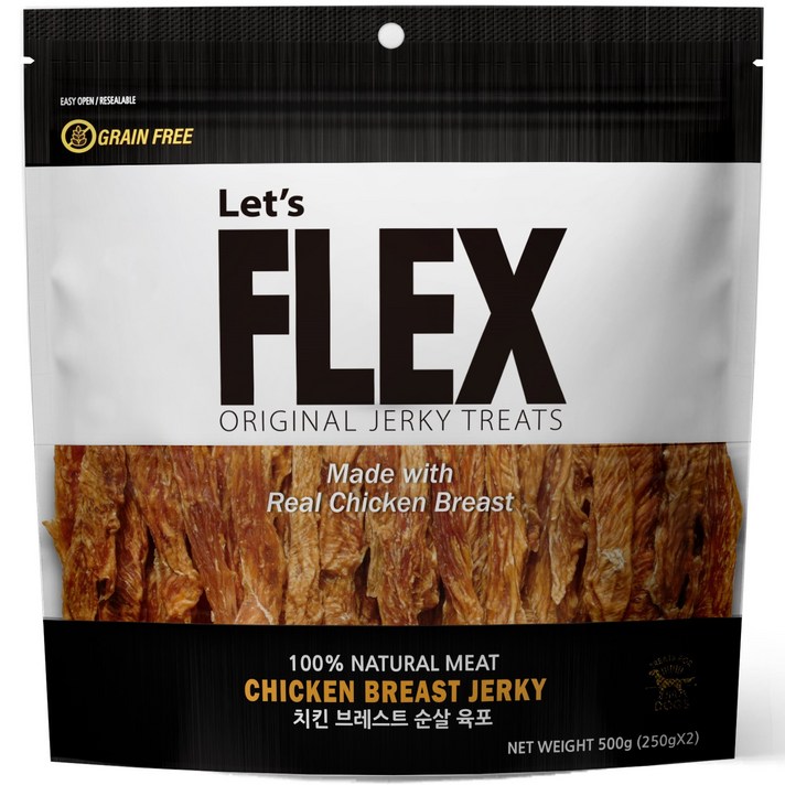 플렉스 치킨 브레스트 강아지 간식 500g, 1개, 닭가슴살