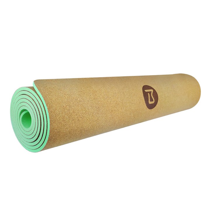 비핏 코르크 TPE 요가매트, 크림민트