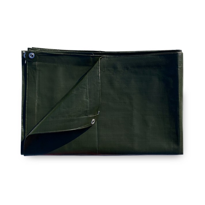 쾌청 천막 최고급지 그라운드시트 1.8m x 2.7m, 카키, 1개