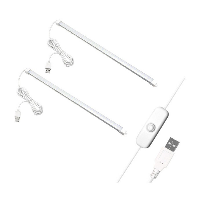 대한 LED바 USB 조명 단색 스위치타입 50cm 2p