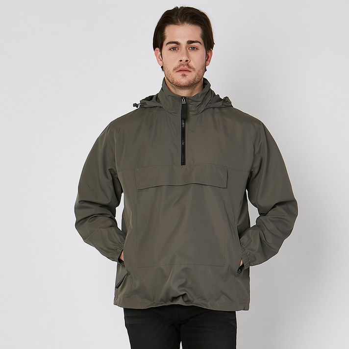 에이티에이 남성용 박스핏 아노락 바람막이 후드 티셔츠