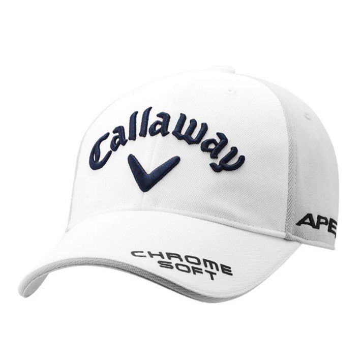 캘러웨이 남성용 CG TOUR UV 골프모자, 화이트 + 그레이