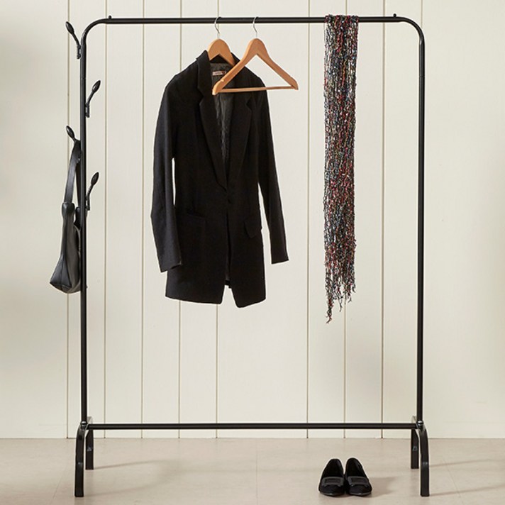 트레벨 아이비 스탠드 옷걸이 행거, 블랙