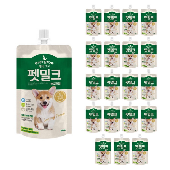 에버그로 펫밀크 눈&관절 150ml, 눈&관절 맛, 20개입
