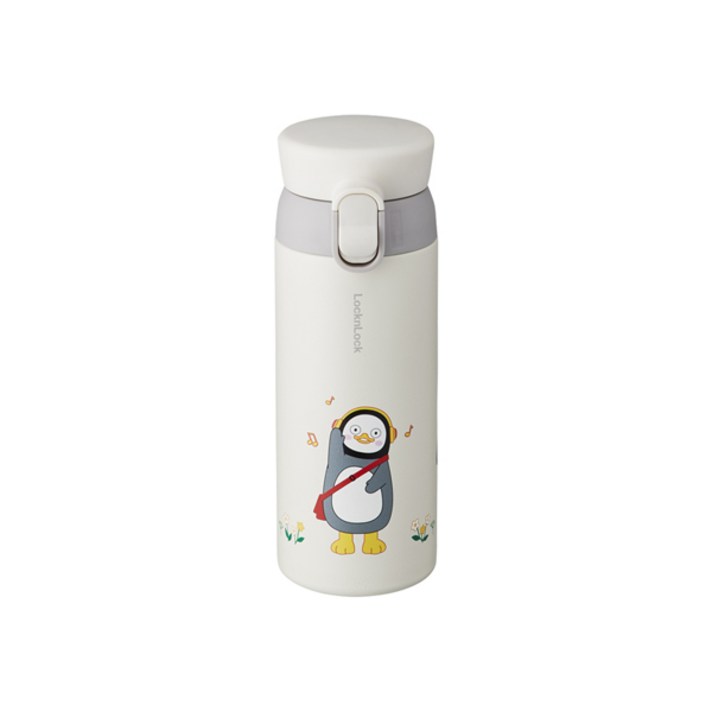 락앤락 펭수 워너비 원터치 텀블러 LHC3239IVYPS, IVORY, 350ml