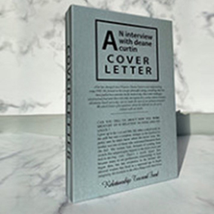 진심디자인 감성소품 모형책, TM-30 커버레터