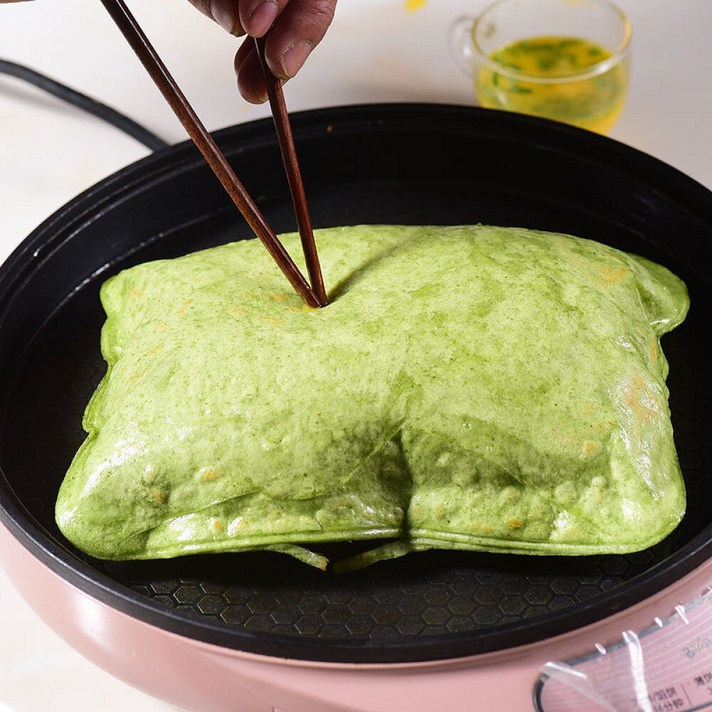others 달걀 부침 개 껍질 가정용 아침 계란 손 에 떡 25 장 시금치 20 소장 5 보 내 드 립 니 다 붓 봉지, 상세페이지 참조