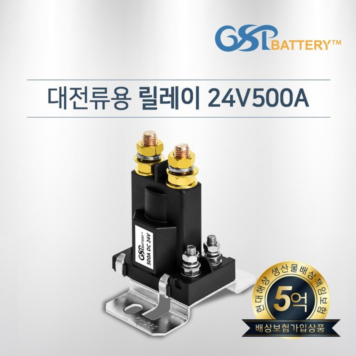 지에스피 대전류용 릴레이 주행충전기 24V500A, 1개