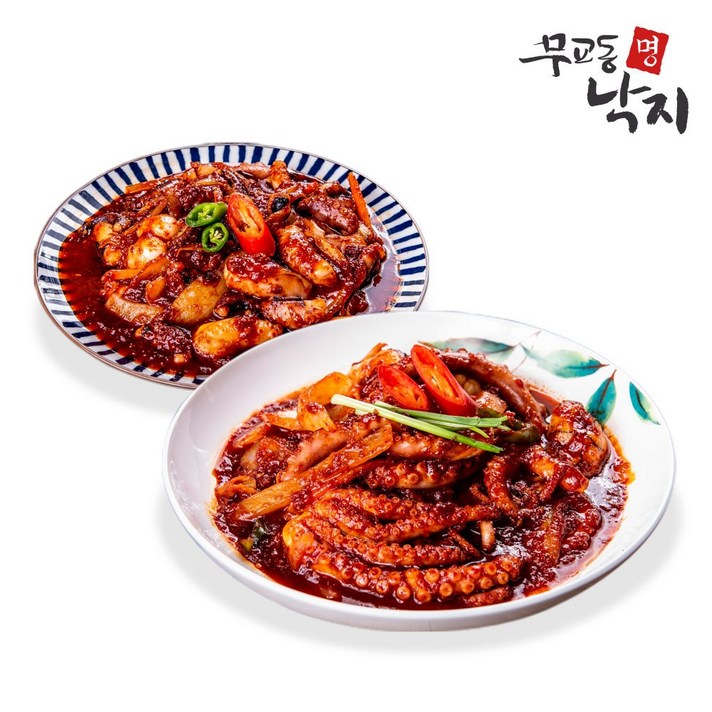 무교동 명낙지 낙지볶음 활낙지볶음 오리지널맛 덜 매운맛, 1팩, 실속형 낙지볶음 2인분(덜 매운맛)