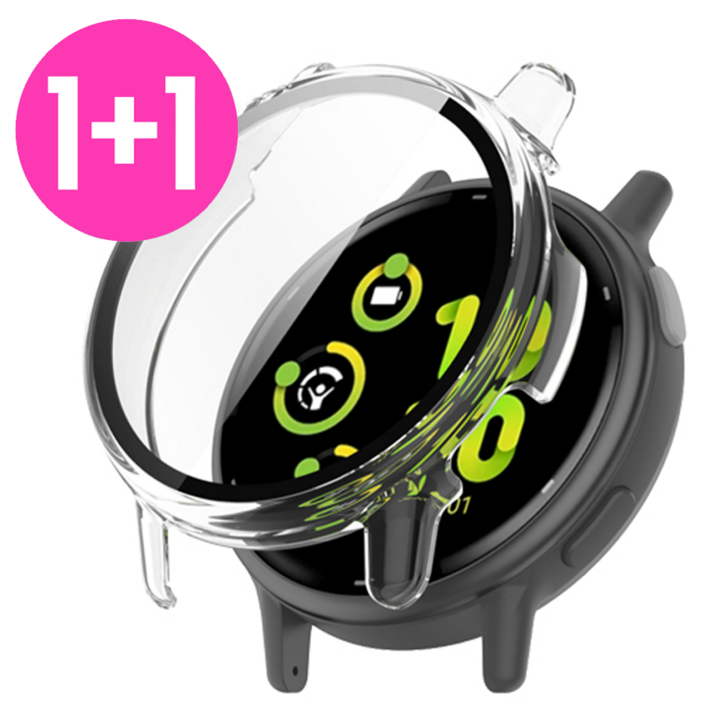 아야 11 어메이즈핏 GTS4GTS4miniGTR3 프라임 풀커버 강화유리 일체형 케이스, 11투명, 2개