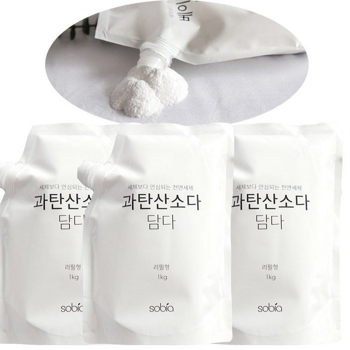 소비아 과탄산소다3kg 친환경 천연세제, 1개