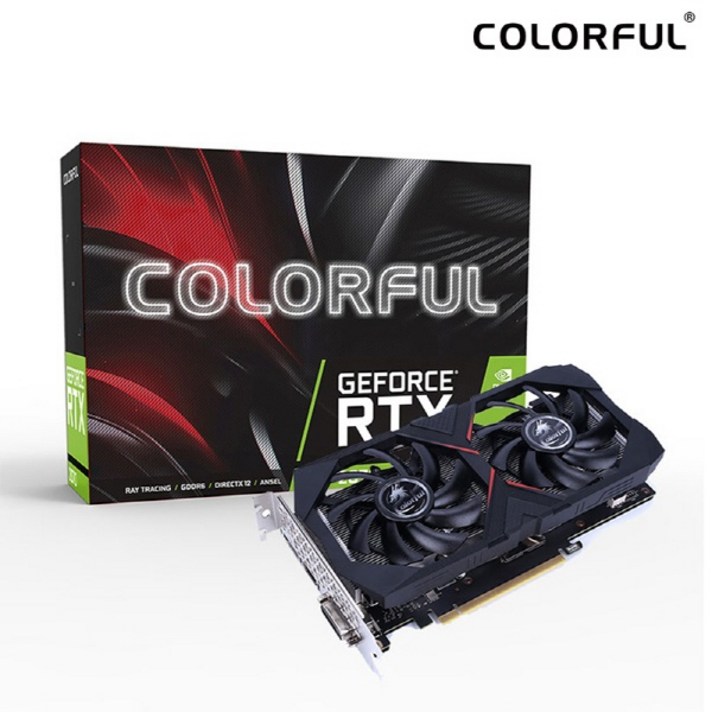 TWO1MALL [Colorful] GeForce RTX 2060 SUPER Gaming GT V2 D6 8GB 그래픽카드 VGA길이 (약 222mm), 599880