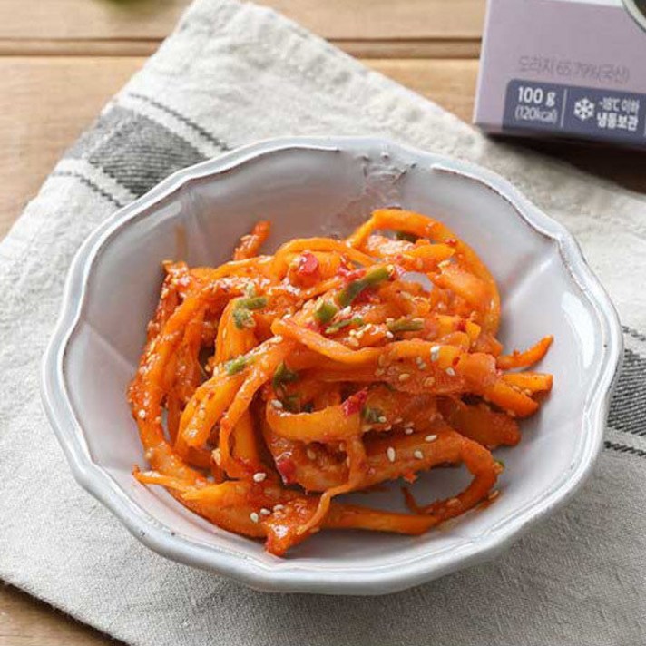 [하늘농가] 그대로 데워먹는 채도라지 무침 100g x 5팩, 상세 설명 참조