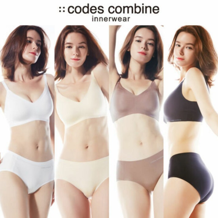 [20년신상품]코데즈컴바인 프리컷 퍼펙트스킨 캐미 BB브라 4세트