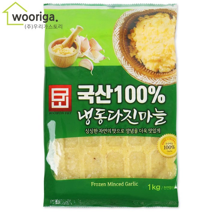 우리가스토리 국산 냉동 다진마늘 1 kg 야채, 1개
