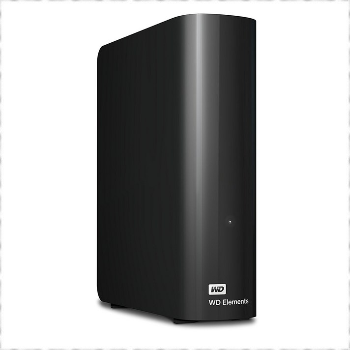 웨스턴디지털 엘리먼트 WD 8TB Elements Desktop Hard Drive USB 3.0 WDBWLG0080HBK-NESN, 검정색