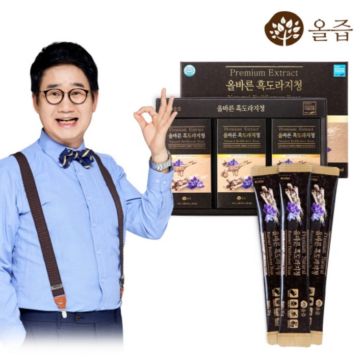 올즙 올바른 흑도라지청스틱 30포, 1박스
