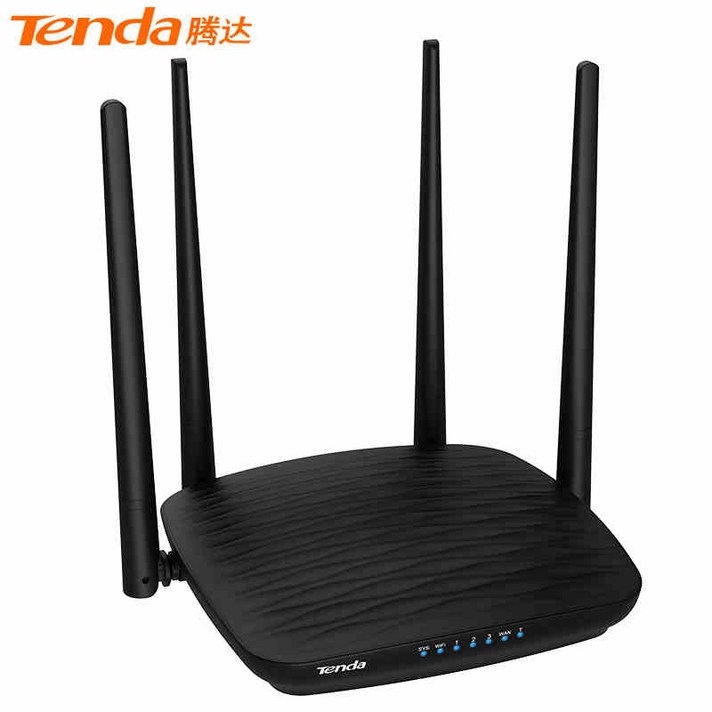 텐다 Tenda 벽 기가비트 고속 섬유 1200M 듀얼 주파수 Wifi 5G를 통해 벽 와이파이 AC5 홈 무선 라우터, 블랙