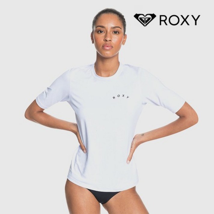 [매장정품] 록시 여자 루즈핏 래쉬가드 웨이브 WBB0