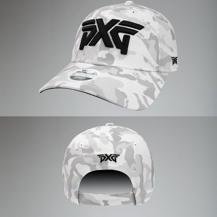 PXG 페어웨이 카모 화이트 블랙 여성 골프 모자, WHITE