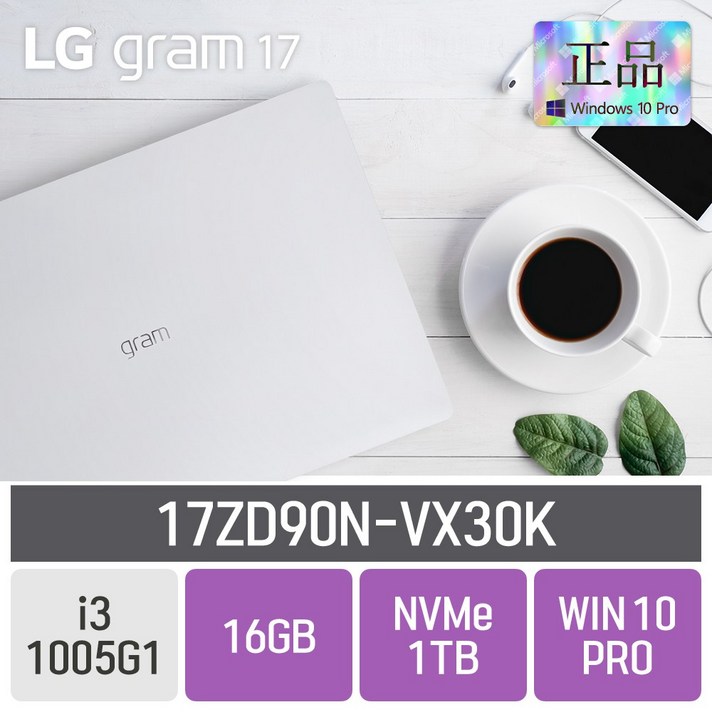 LG 그램17 2020 17ZD90N-VX30K, 16GB, SSD 1TB, 포함