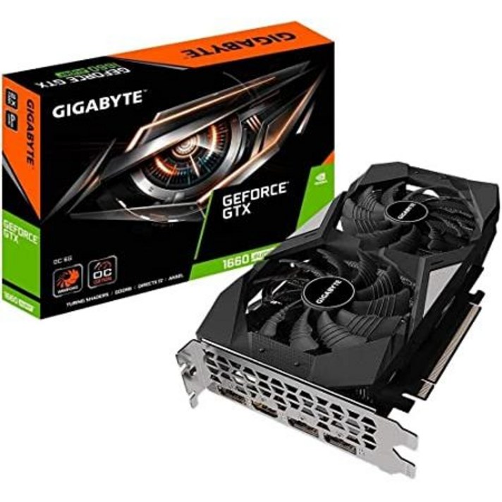 Gigabyte Gv-N166SOC-6GD GeForce GTX 1660 Super OC 6G Graphics Card 2X Windforce Fans 6GB 192-bit, 상세 설명 참조0