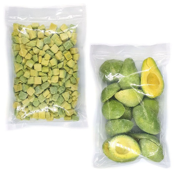 손씨푸드 냉동 아보카도 다이스 500g / 아보카도 하프컷 1kg, 1. 아보카도 다이스 500g 1팩