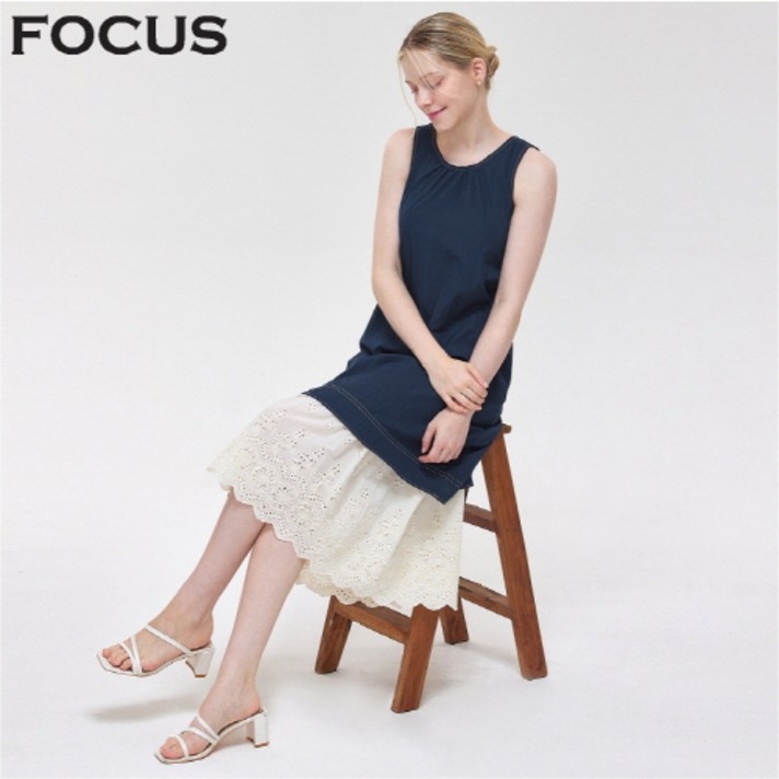 펀칭 자수 레이어드 원피스VFI5M1OP3491