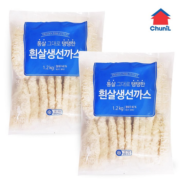천일식품 천일 흰살생선까스 1.2kg 2개, 단품