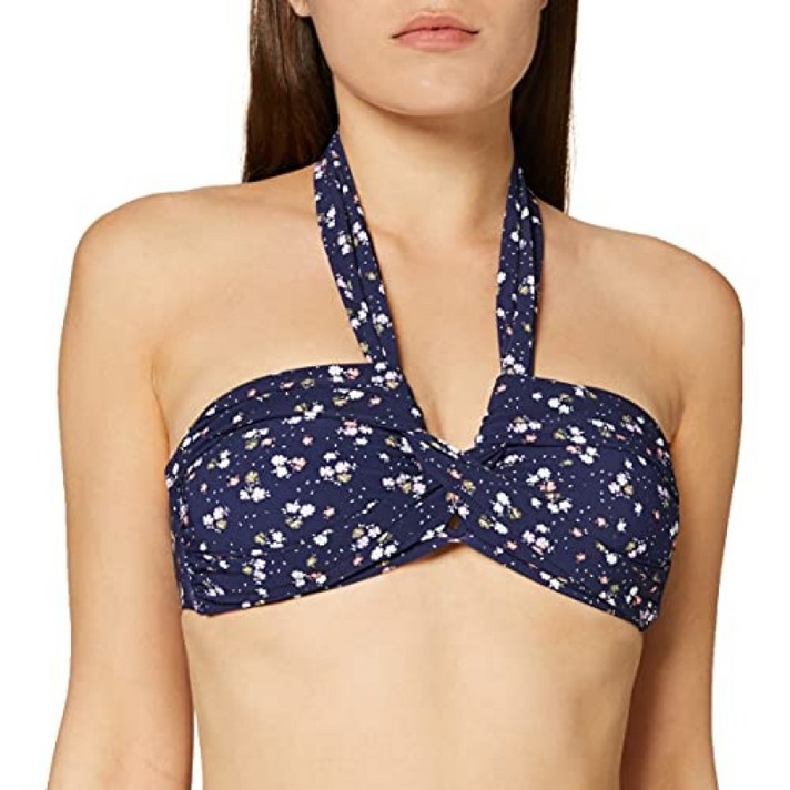 Seafolly Women 's Remix Bandeau 비키니 탑 블루 (인디고 인디고) 8, 단일옵션