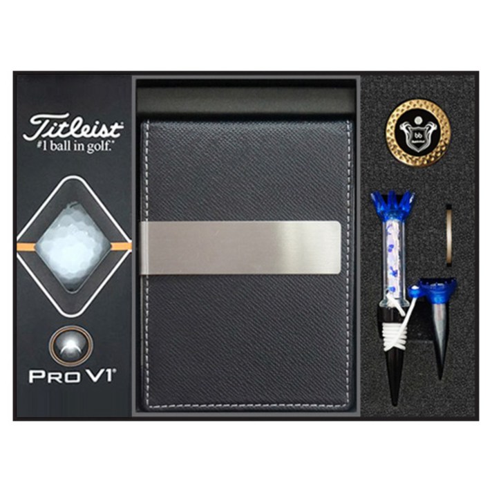 타이틀리스트 Titleist PRO V1 골프공 선물세트 12종 정품 3피스 필드용품, 세트12.타이틀리스트 PRO V1 3구-448-1, 1개