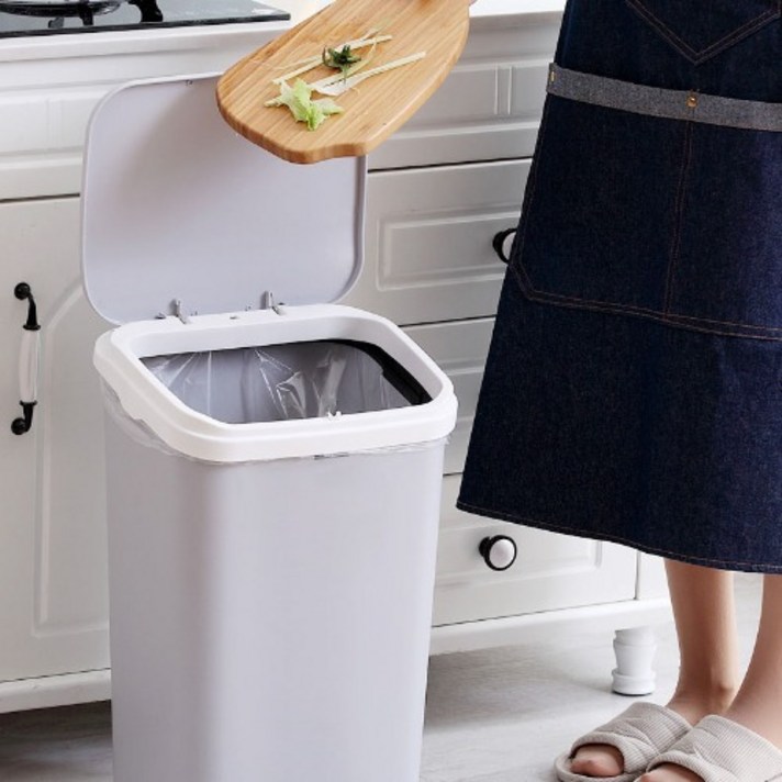 더홈스 리필 원터치 휴지통 20L, 1개, 화이트