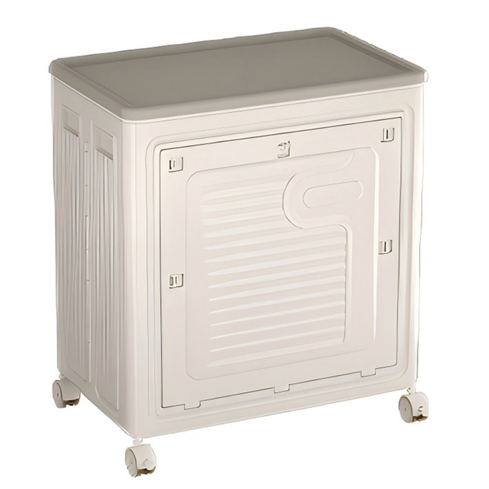 수납하마 앞면 오픈 접이식 리빙박스 옷 이불 정리함 이동바퀴 멀티박스