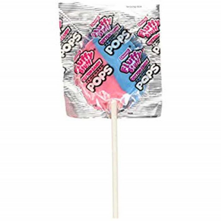 참스 플러피 스터프 코튼 캔디 Lollipops- (Pack of 48), 1