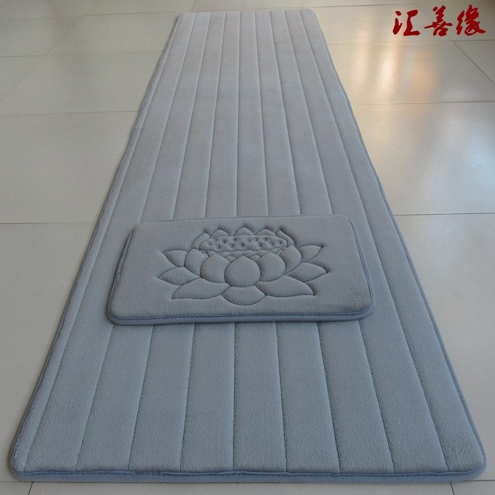 108배방석 기도 절 방석 매트(컬러선택), 은회색 줄무늬
