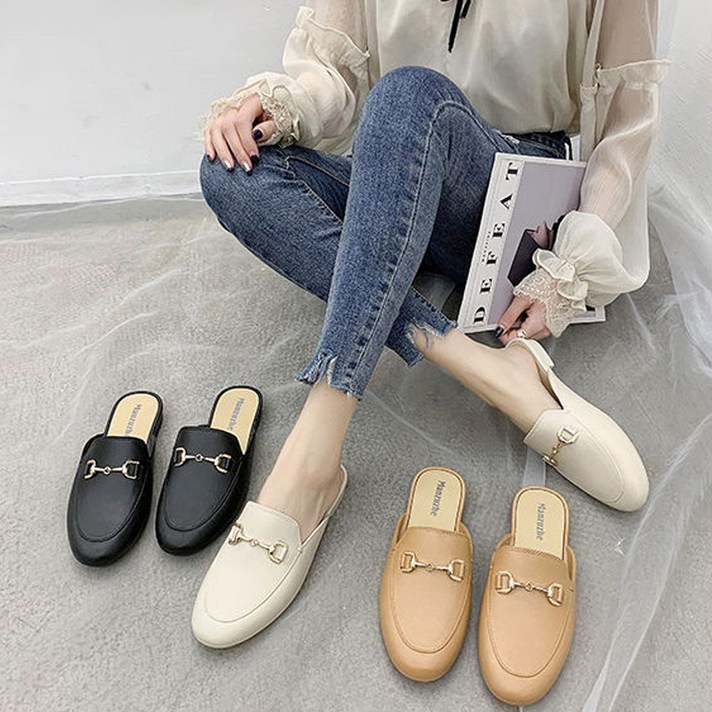 [특가세일] 당일발송 데일리 체인 뮬 블로퍼 젤리슈즈 슬리퍼 YJ0021